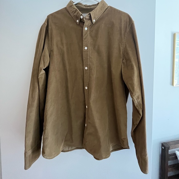 Everlane Brown Corduroy shirt. Large. - Picture 3 of 3